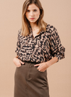 Magda Shirt in Black Print from Grace and Mila