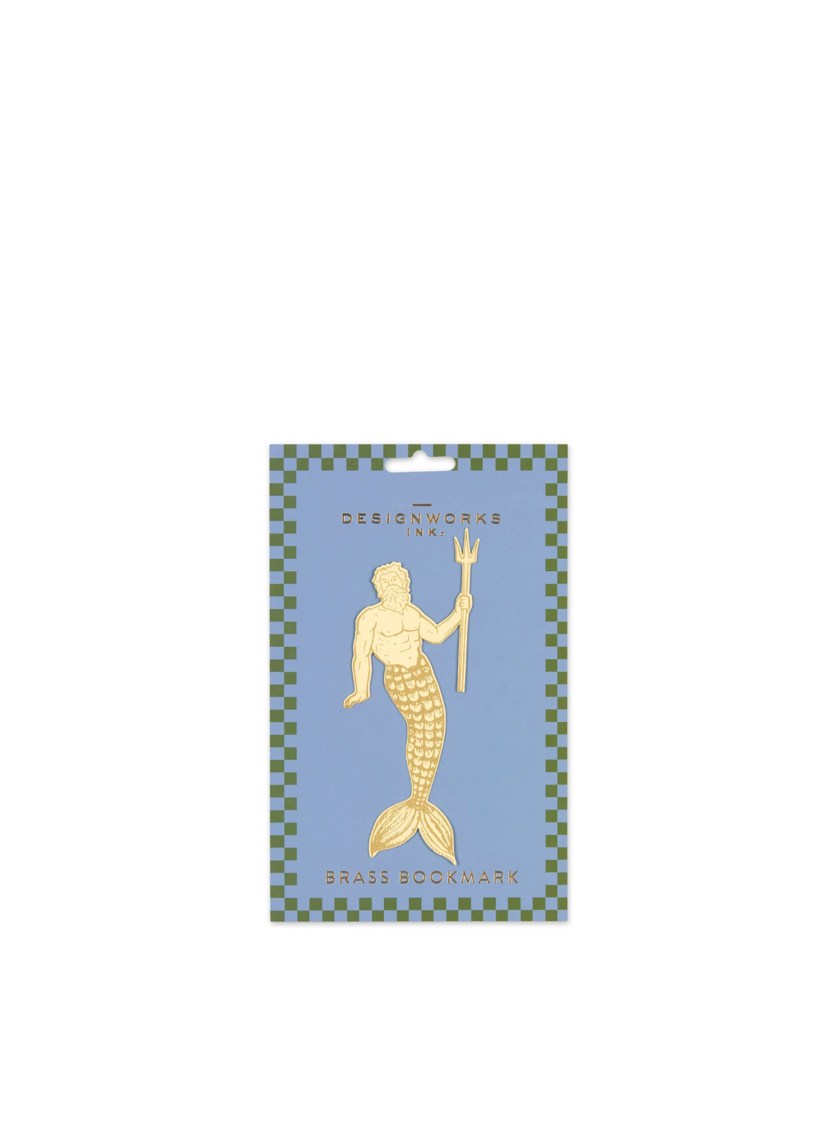 Brass Bookmark - Poseidon from Designworks Ink