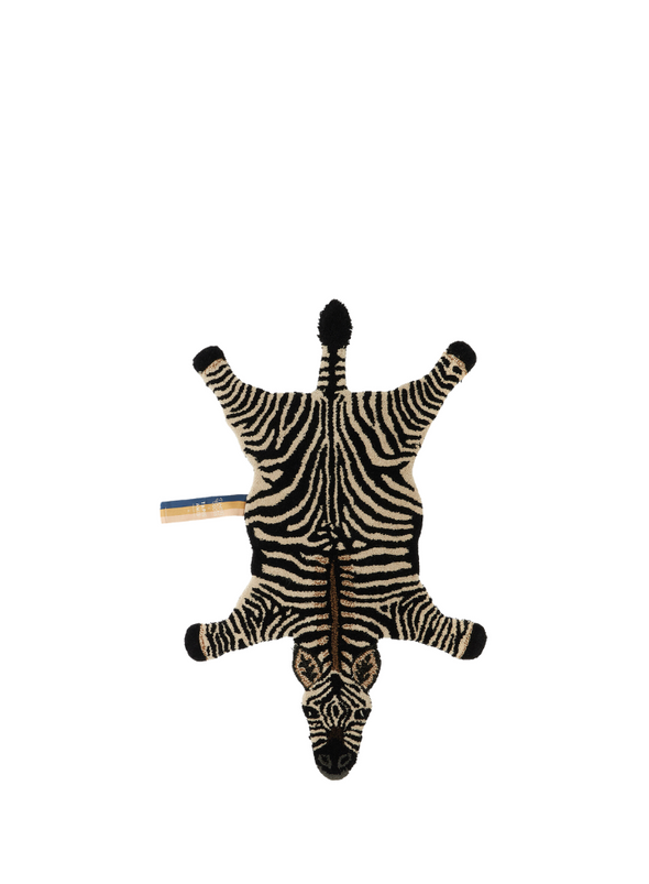 Stripey Zebra small Wool Rug from Doing Goods