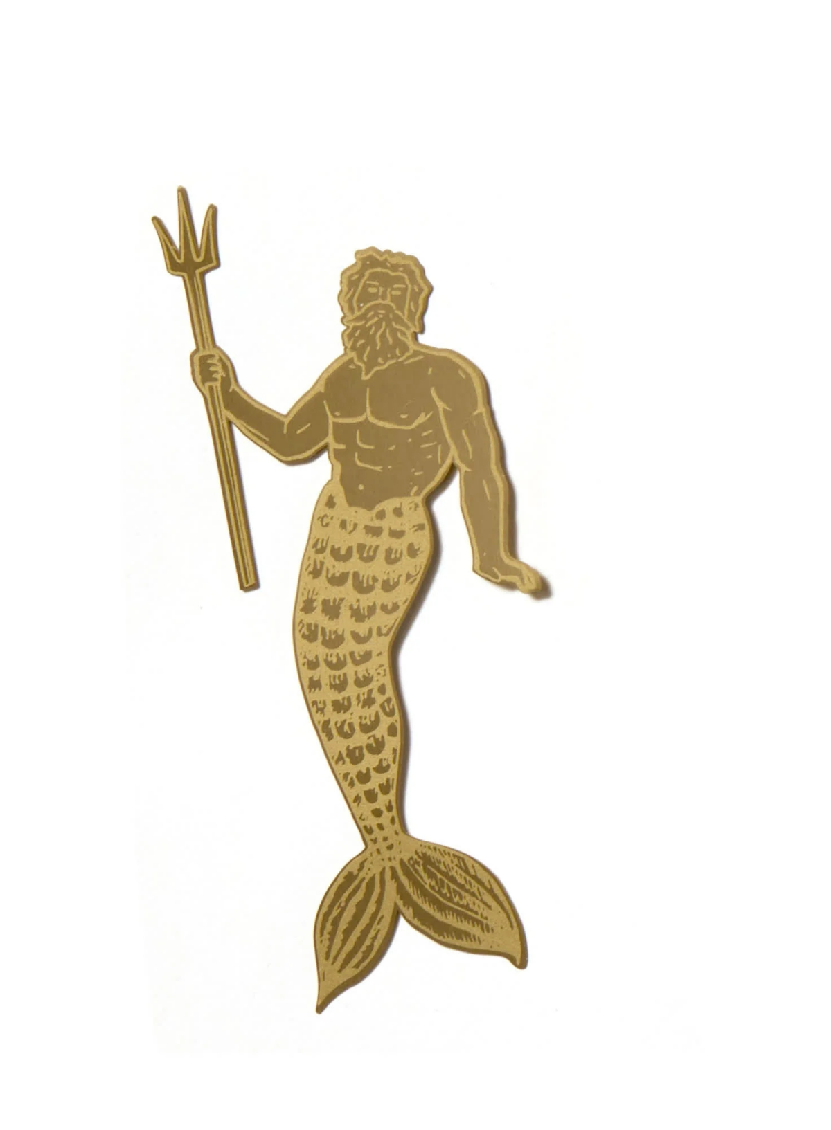 Brass Bookmark - Poseidon from Designworks Ink