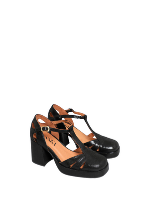 Chaza in Black Metallic from Esska