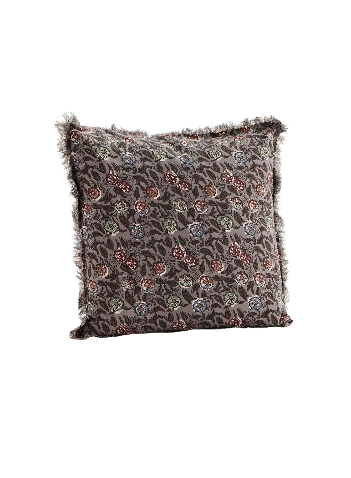 Wendy Printed Cushion W/Fringes 50/50cm from Madam Stoltz