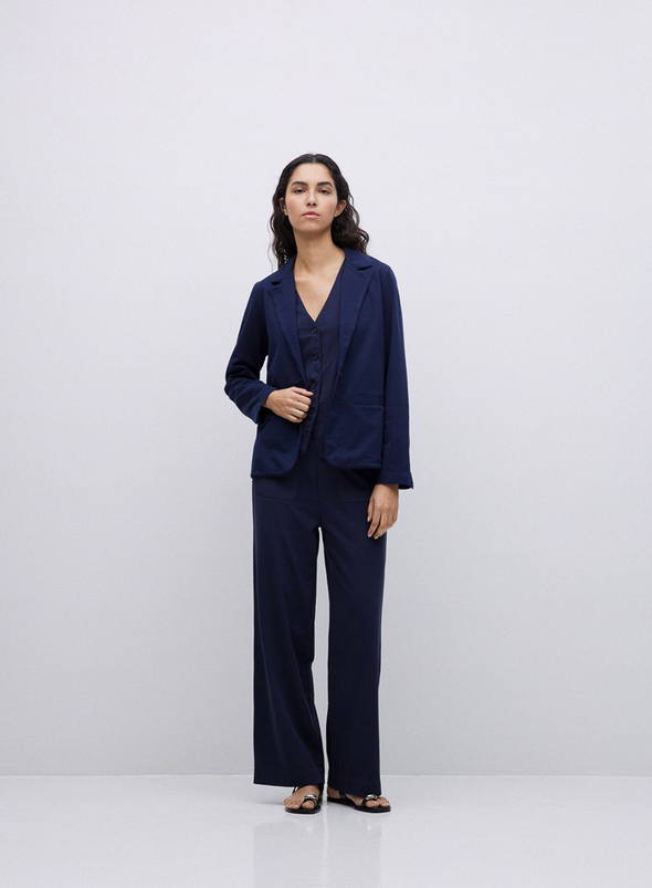 Jena Waistcoat in Navy from Yerse