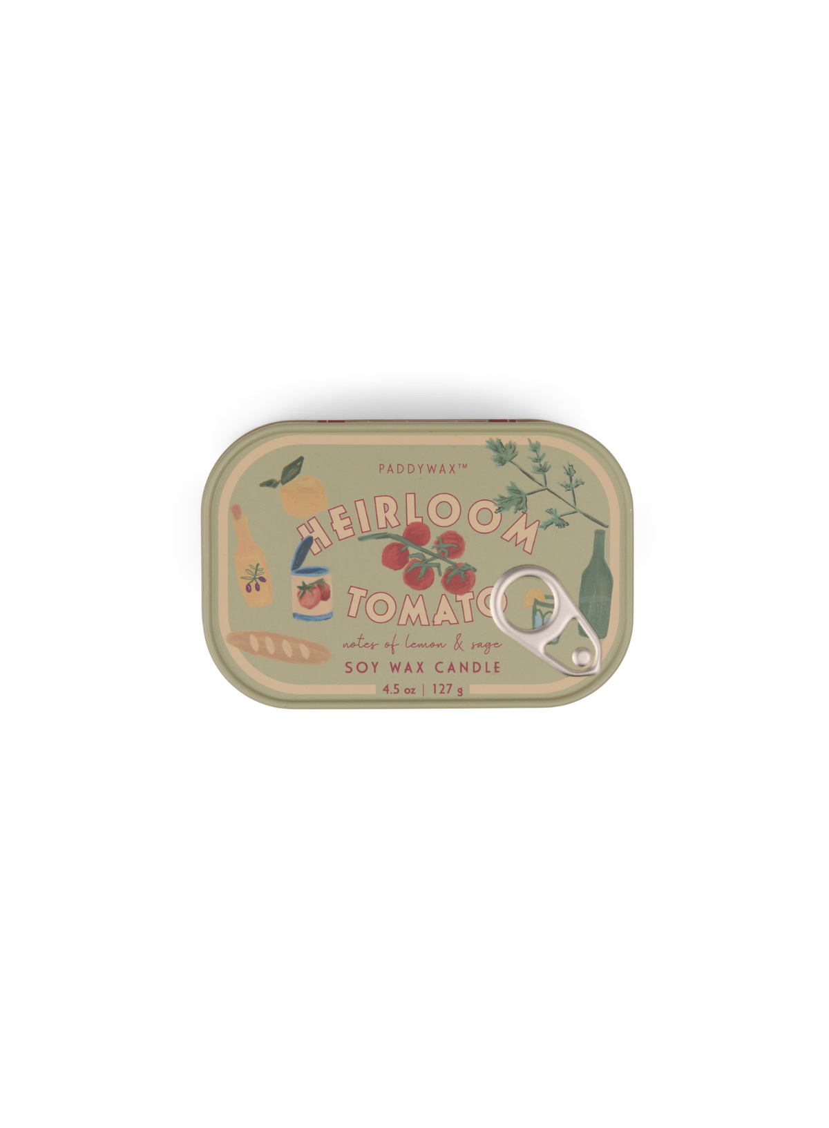 Bistro 4.5oz Printed Tin Candle - Heirloom Tomato from Paddywax