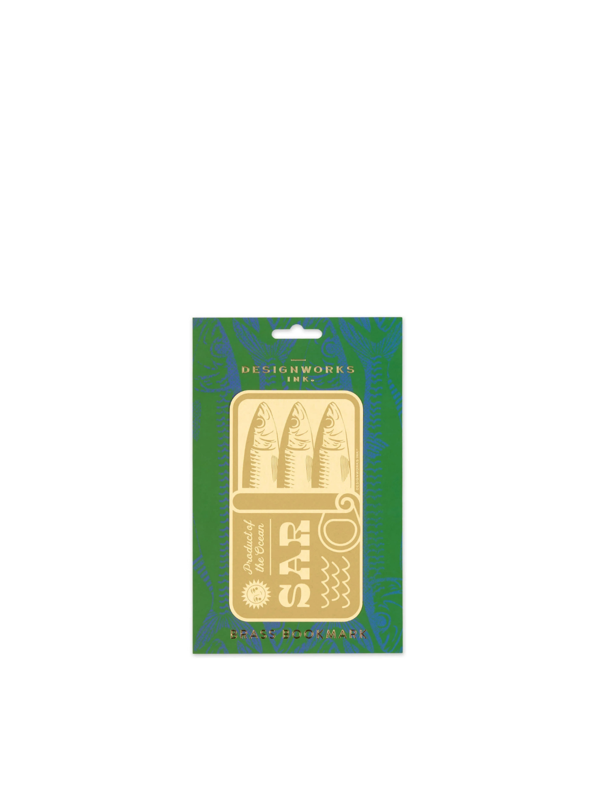 Brass Bookmark - Sardines from Designworks Ink