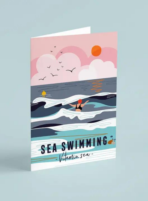 Sea Swimming Vitamin Sea Card from Onneke