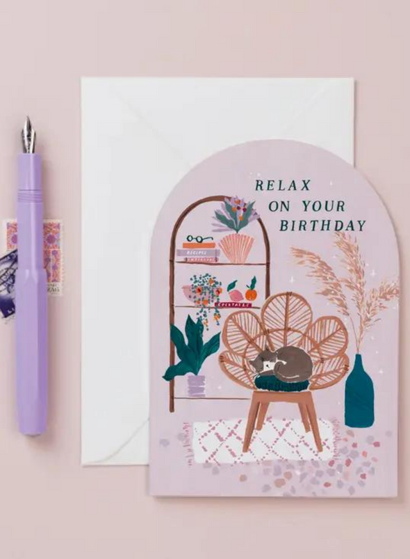 Relax On Your Birthday Card from Sister Paper Co.