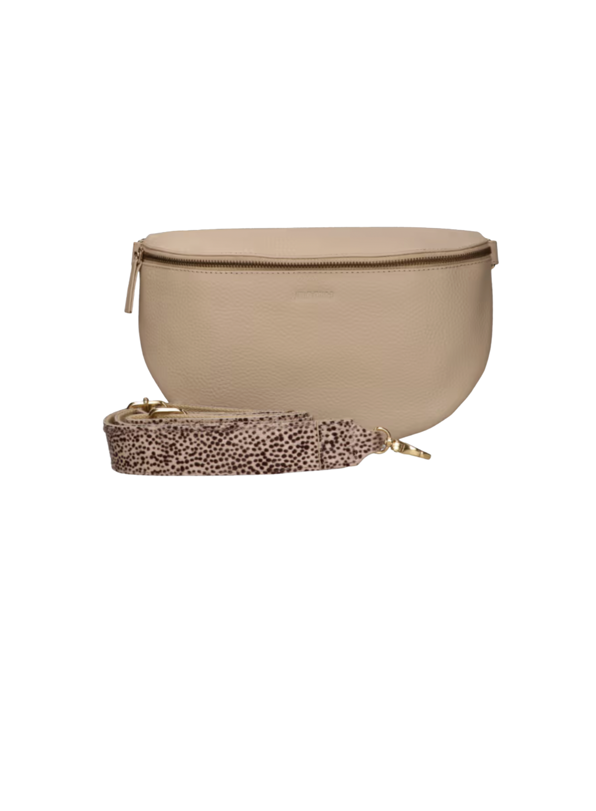 Leather Bum Bag in Off White from Maruti