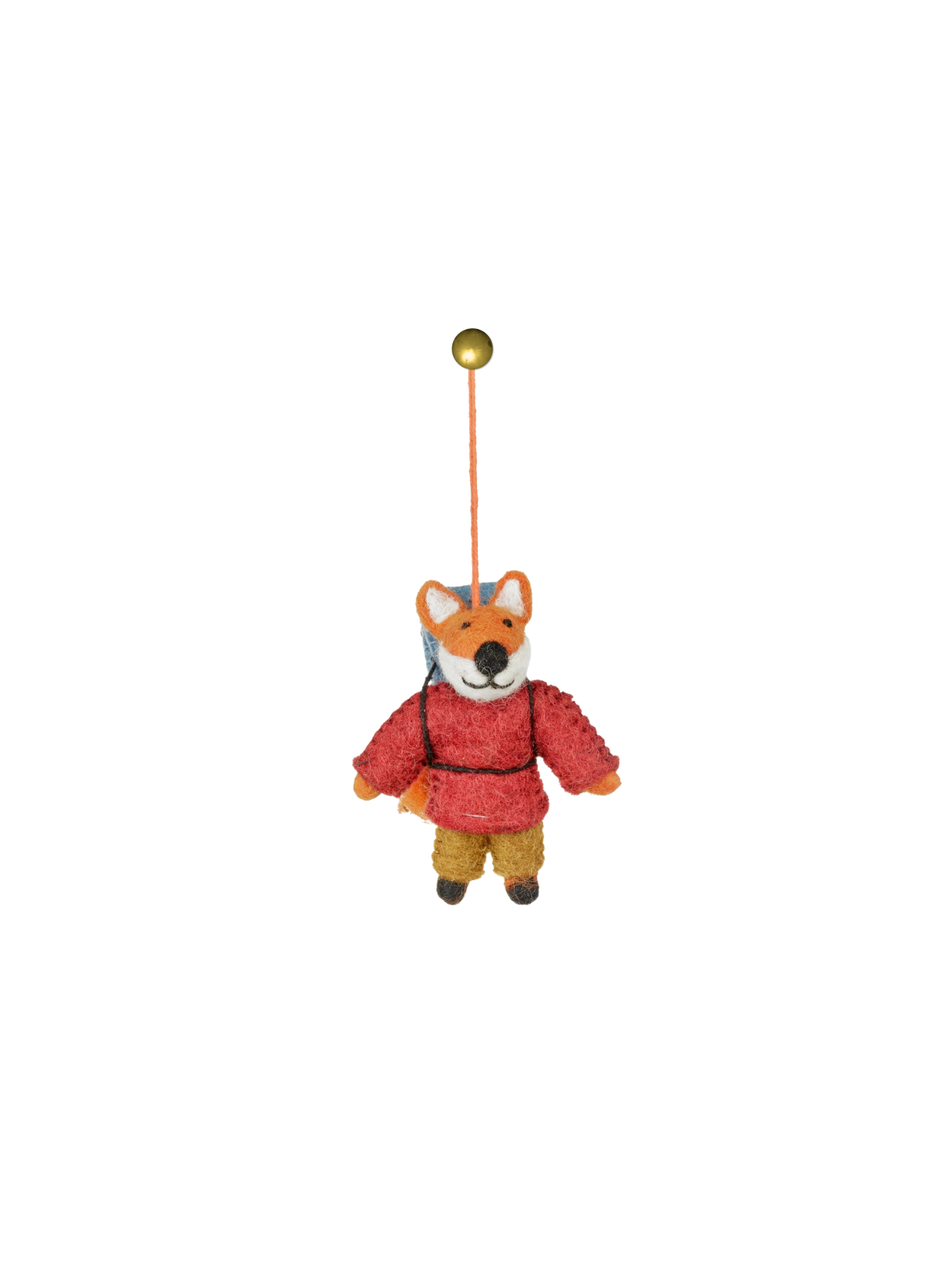 Felt So Good Handmade Felt Hiking Fox Woodland Hanging Decoration