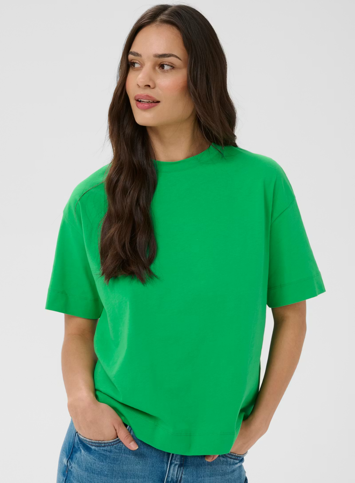 Kaffe Tomina T-Shirt in Bright Green