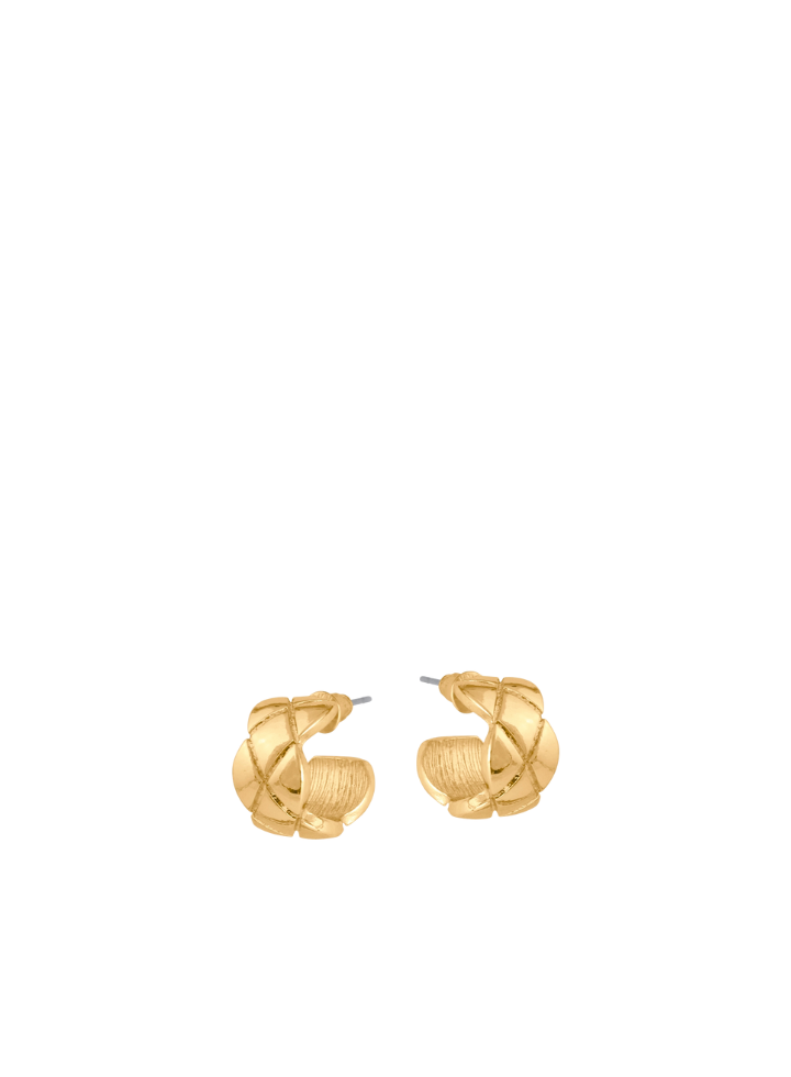 Gabrielle Tiny Hoop Earrings in Gold from Big Metal