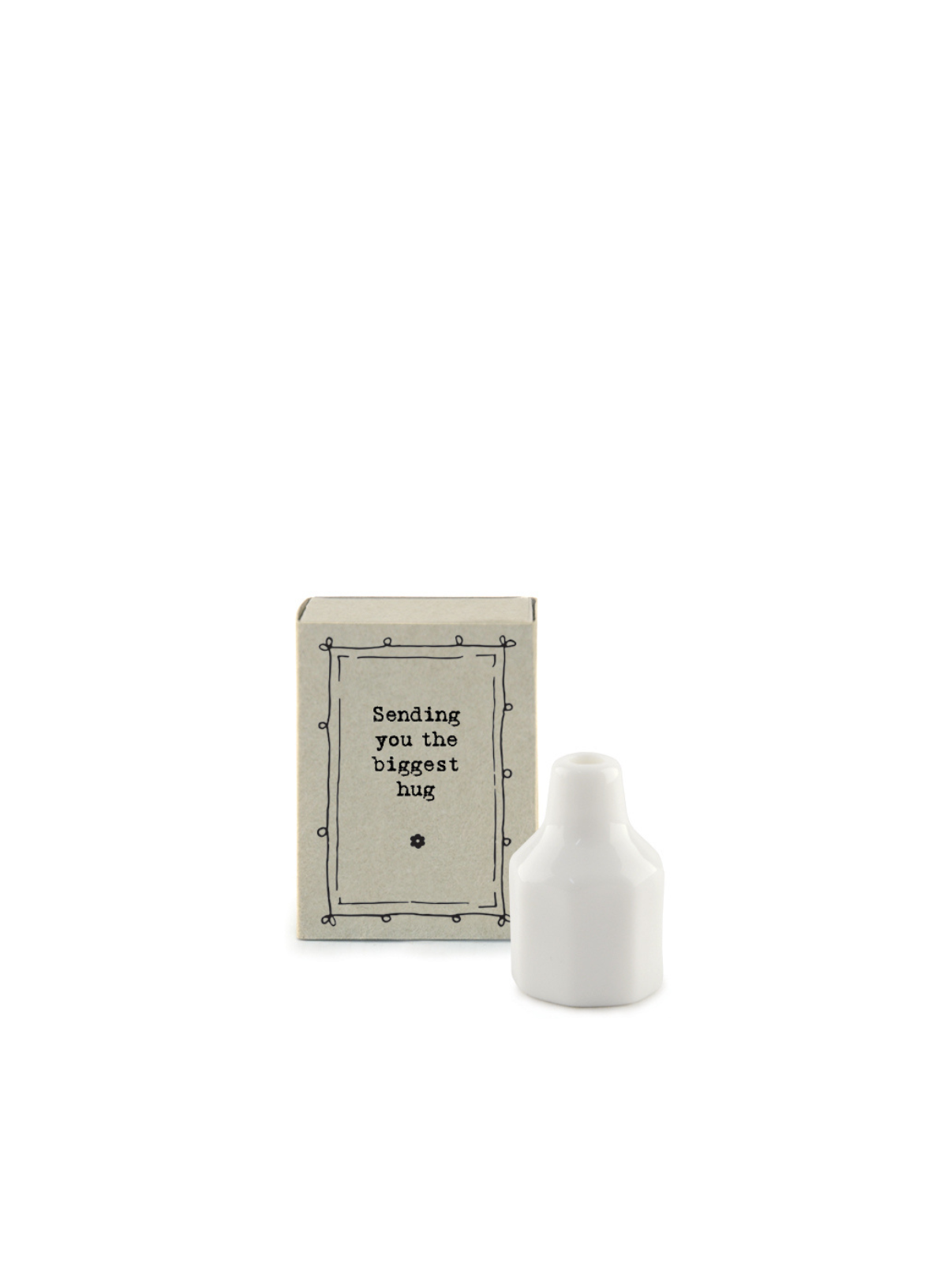 East of India Matchbox vase Sending you big hug