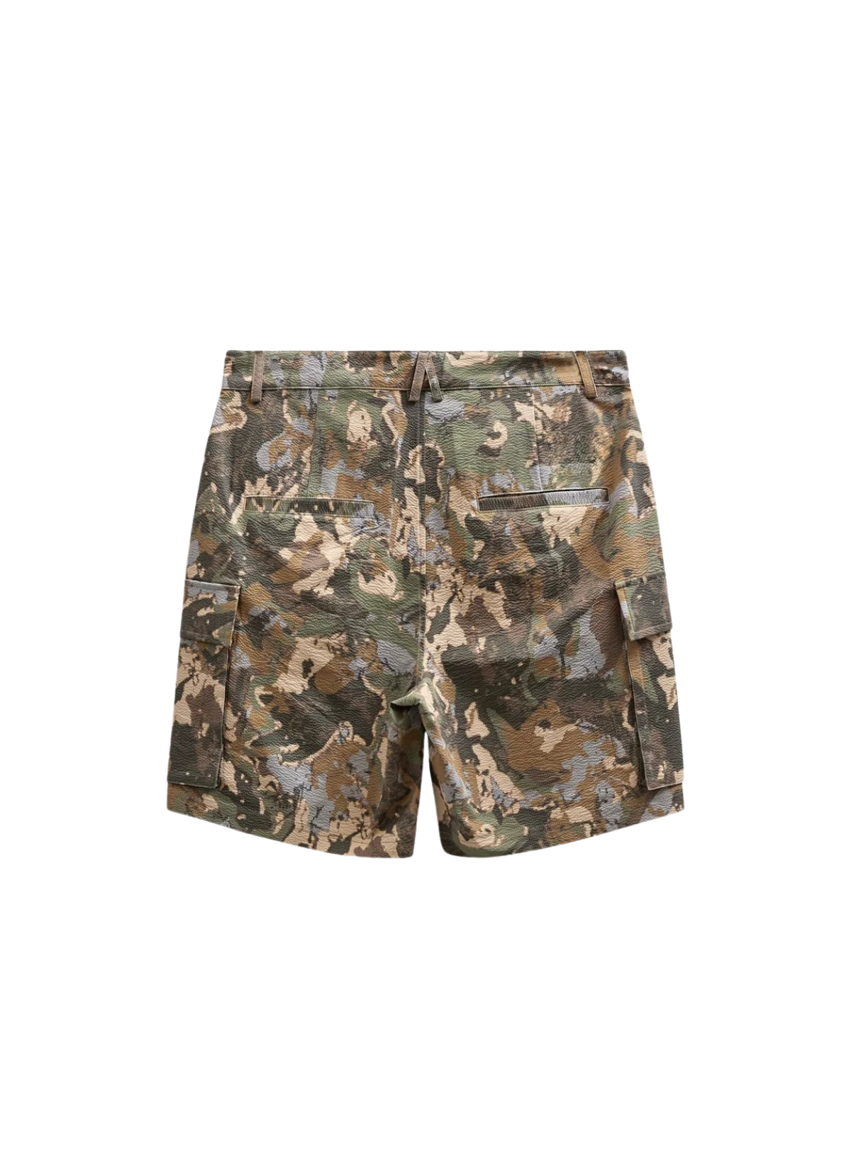 Anerkjendt Jan Camo Tec Shorts in Forest Night