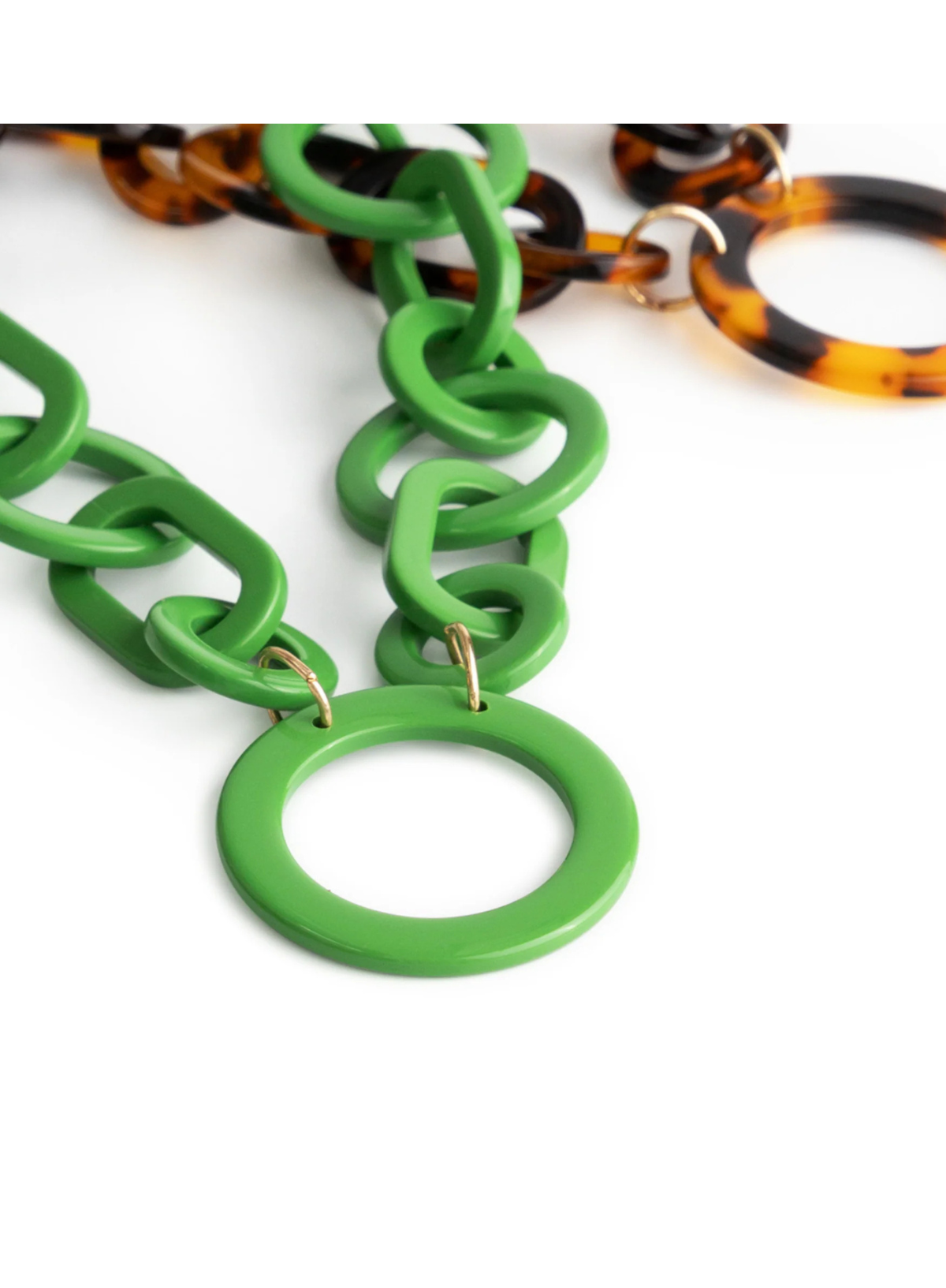 Looplabb Round Glasses Chain in Kelly Green