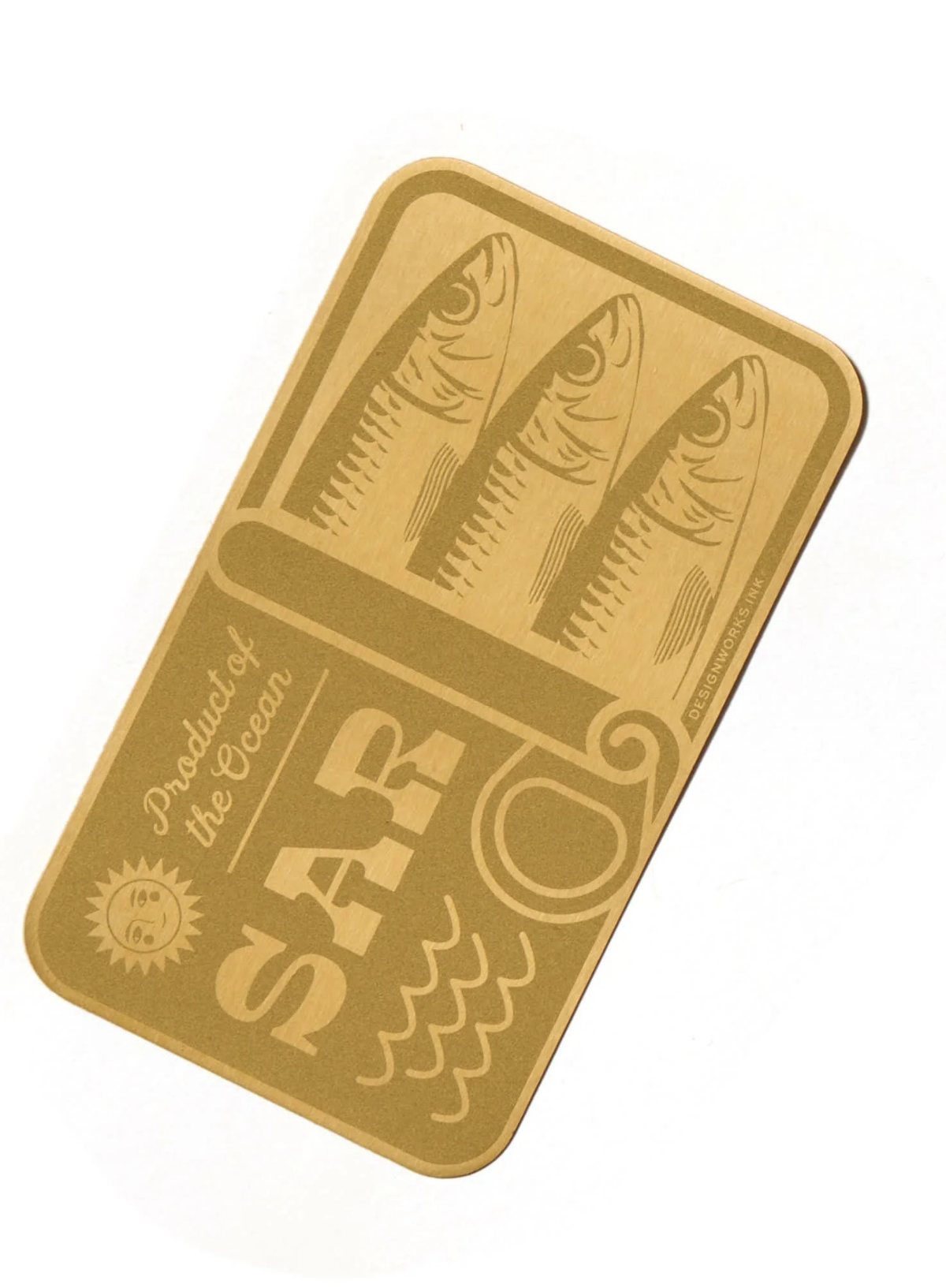 Brass Bookmark - Sardines from Designworks Ink
