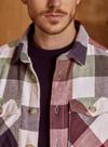 Flavigny Shirt in Navy & Terracotta from Faguo