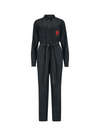 Anwen Boilersuit in Washed Black Heart Burst from Sugarhill