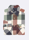 Flavigny Shirt in Navy & Terracotta from Faguo