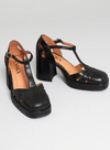 Chaza in Black Metallic from Esska