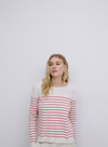 O-Clarins Knit Jumper in Orange Stripe from Yerse