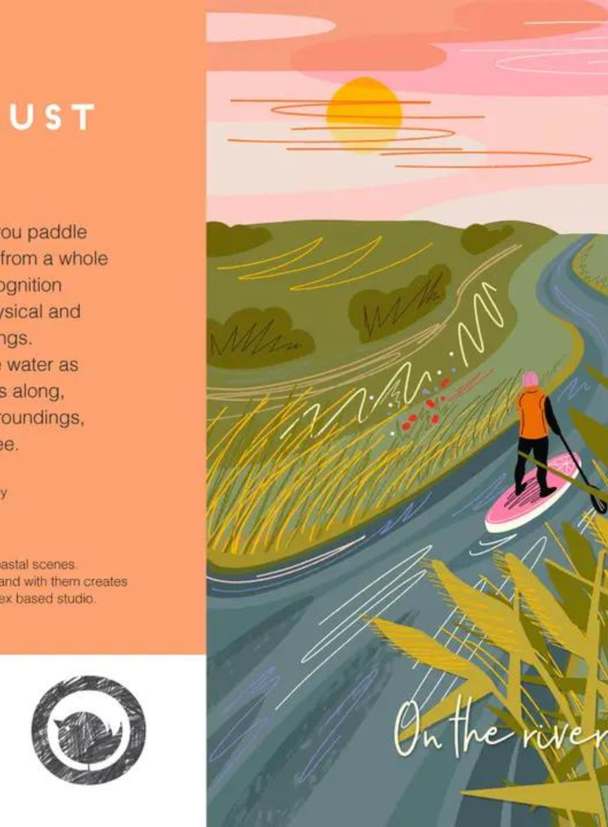 Paddle Boarding Card from Onneke