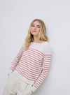 O-Clarins Knit Jumper in Orange Stripe from Yerse