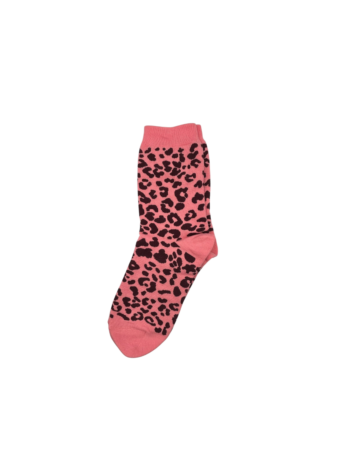 Leopard Single Socks in Pink from Sixton