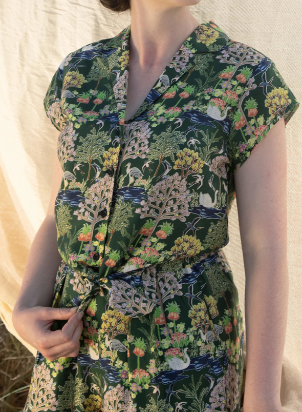 Peggy Top in Green Botanical Gardens from Palava