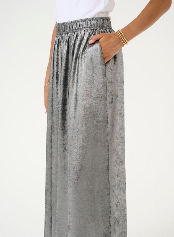 Lorina Wide Pants in Silver from Kaffe