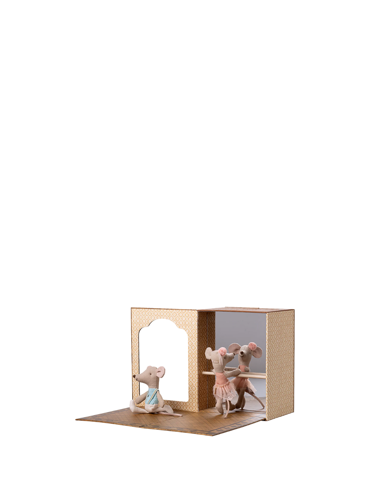 Ballet Mice in Dance Studio Little Brother and Sister from Maileg