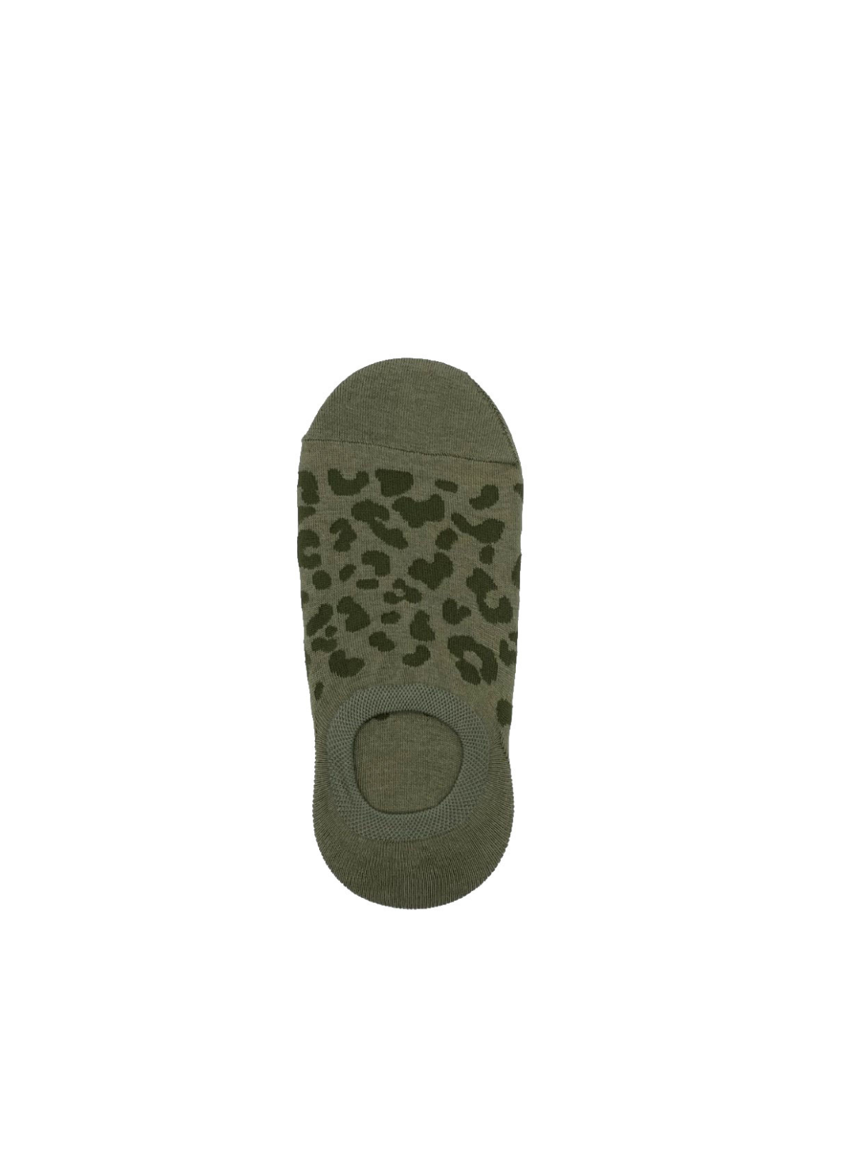 Leopard Trainer Socks in Ivy from Sixton