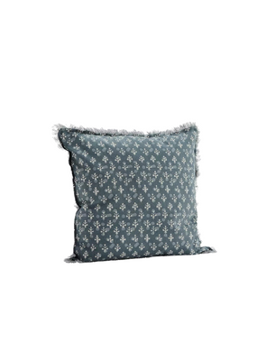 Julius Printed Cushion Grey/Blue from Madam Stoltz