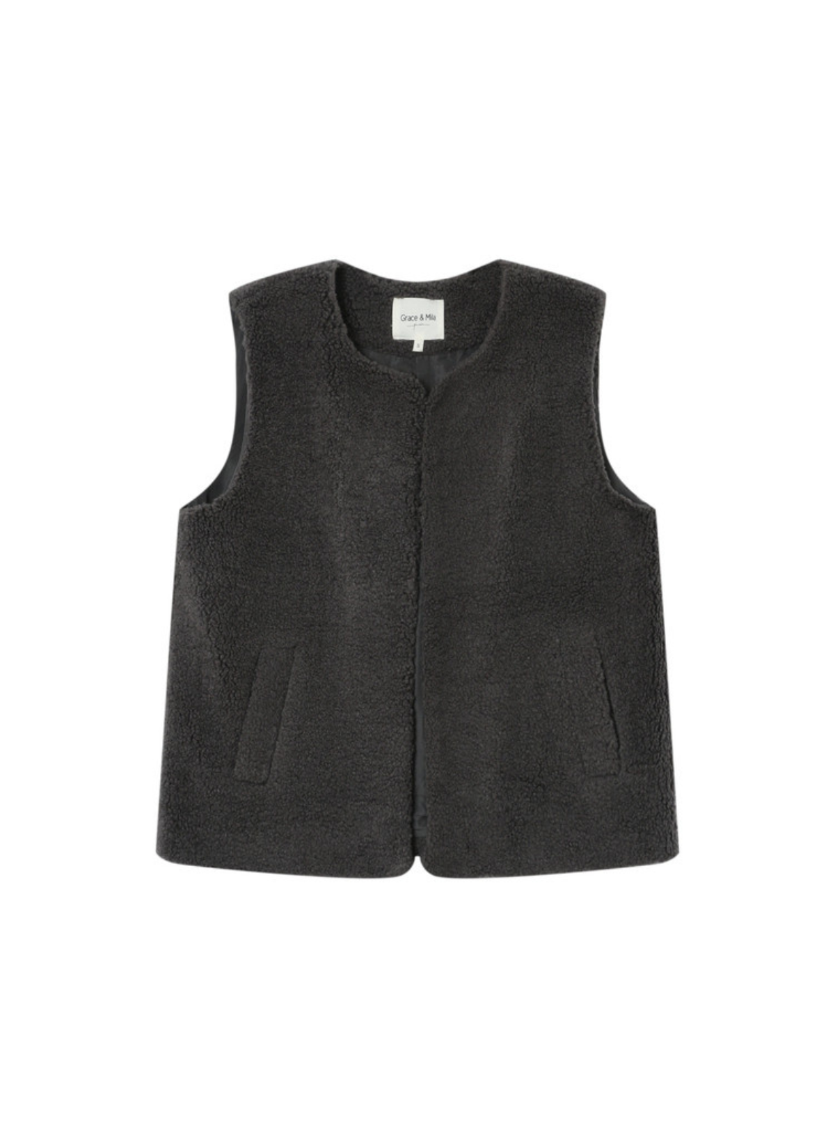 Sinatra Gilet in Anthracite from Grace & Mila