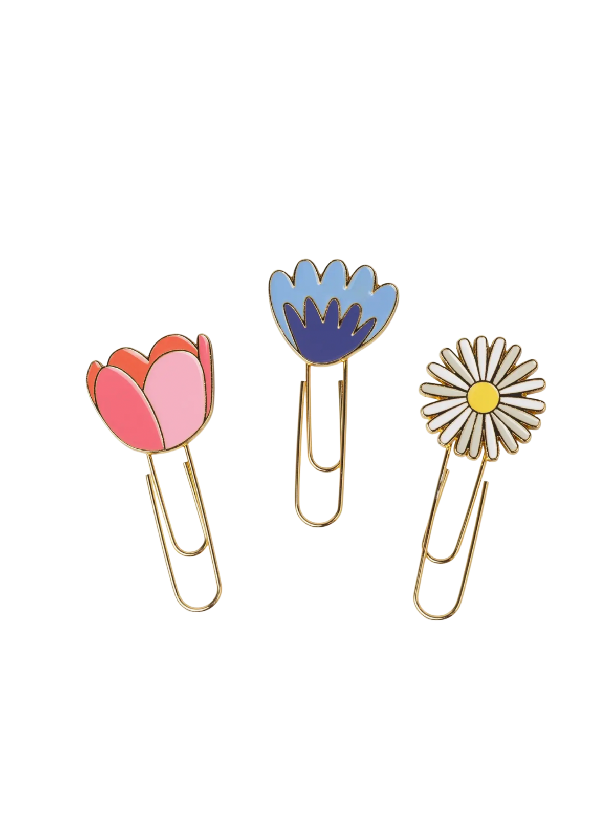 Design works Set of 3 Paperclips - Floral