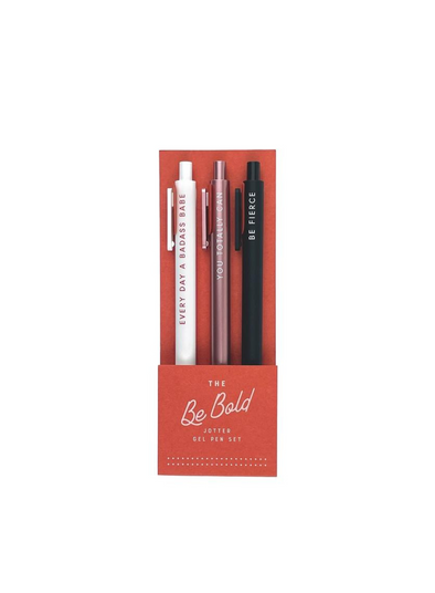 Be Bold Jotter Gel Pen: Set of 3 from Ruff House Print Shop