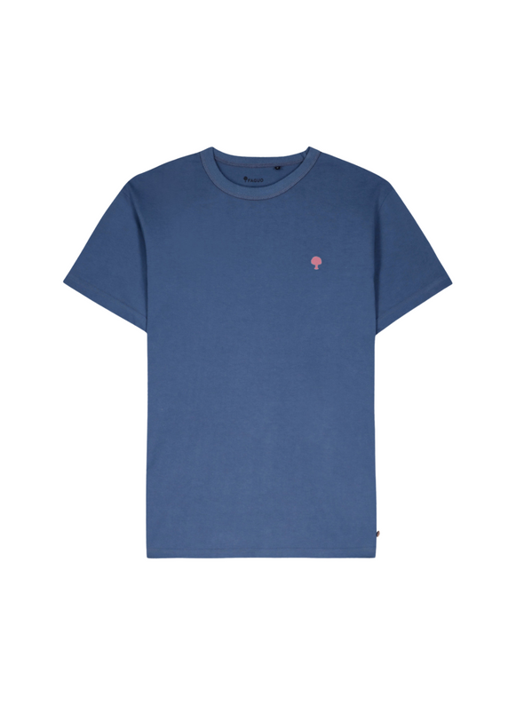 Lugny Knit T-Shirt in Navy from Faguo