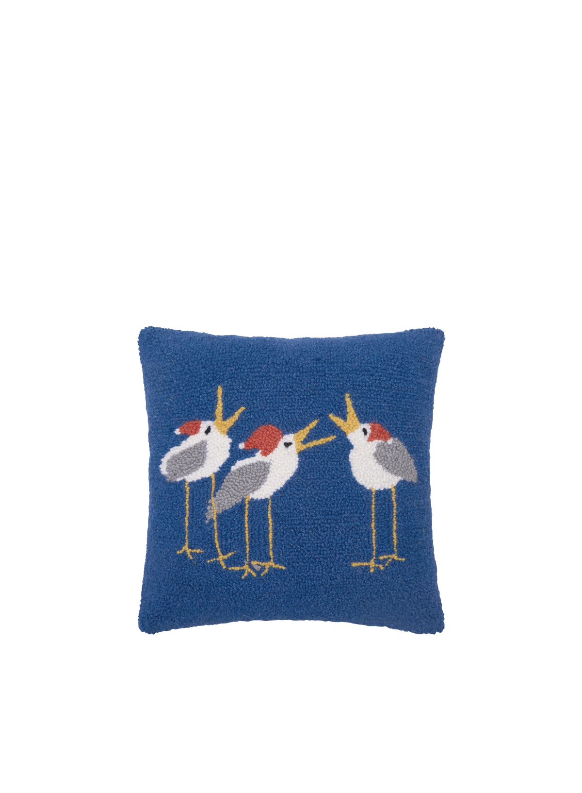 Caroling Seagulls Hook Cushion from Peking Handicraft