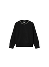 Jewel Neck Sweatshirt in Black from Compañia Fantastica