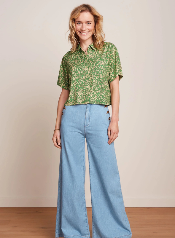 Evelina Blouse Paradis in Jasmine Green from King Louie
