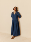 Midi Dress in Indigo Blue from Indi & Cold