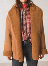 Coat in Tan Suede from Indi & Cold