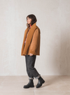 Coat in Tan Suede from Indi & Cold
