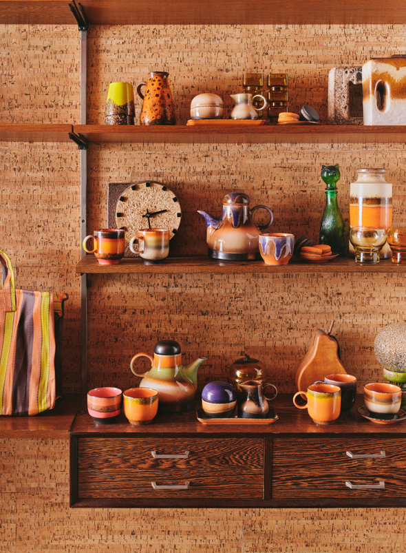 70's Ceramics Coffee Pot Afternoon from HK Living