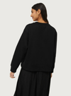 Jewel Neck Sweatshirt in Black from Compañia Fantastica