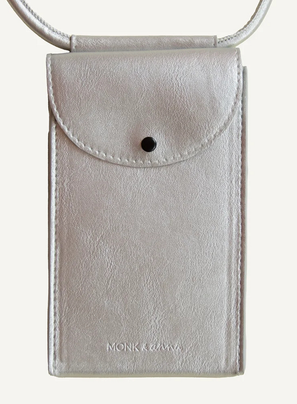 Phone Pouch in Hematite from Monk + Anna