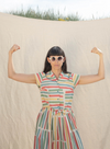 Peggy Top in Multi Beach Stripe from Palava