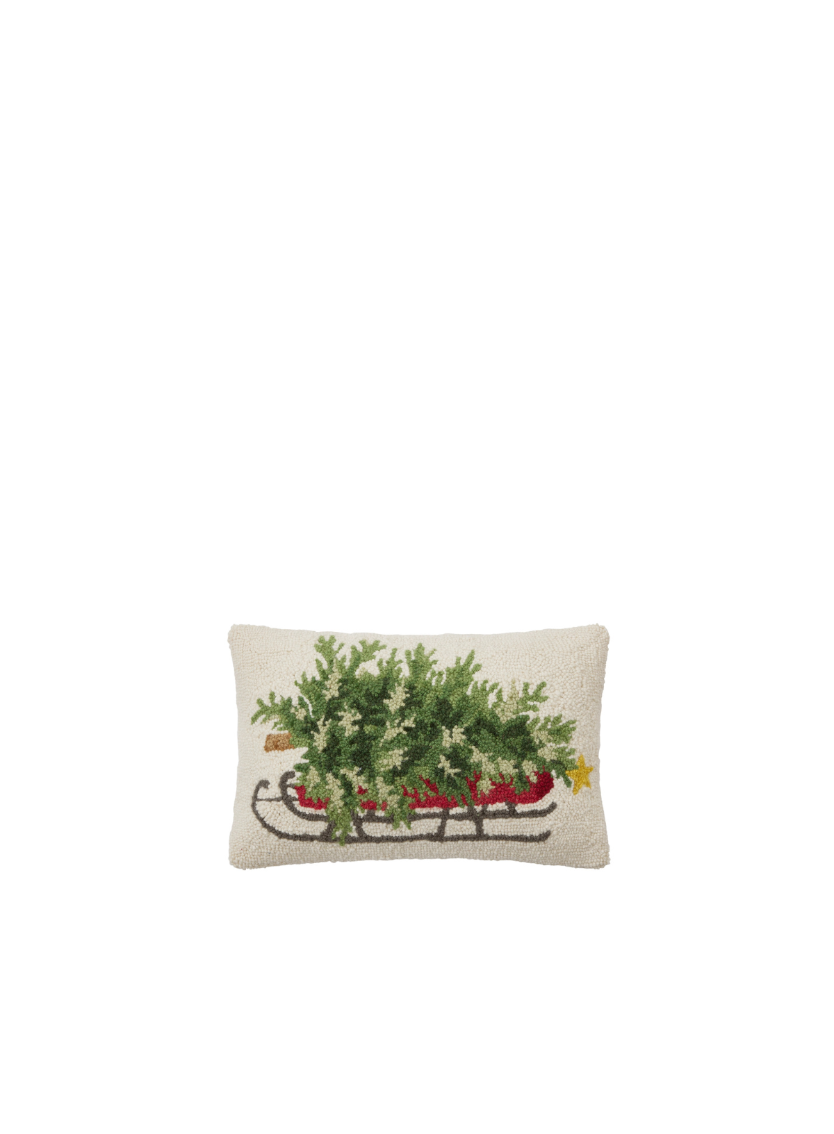 Christmas Tree on Sled Hook Cushion from Peking Handicraft