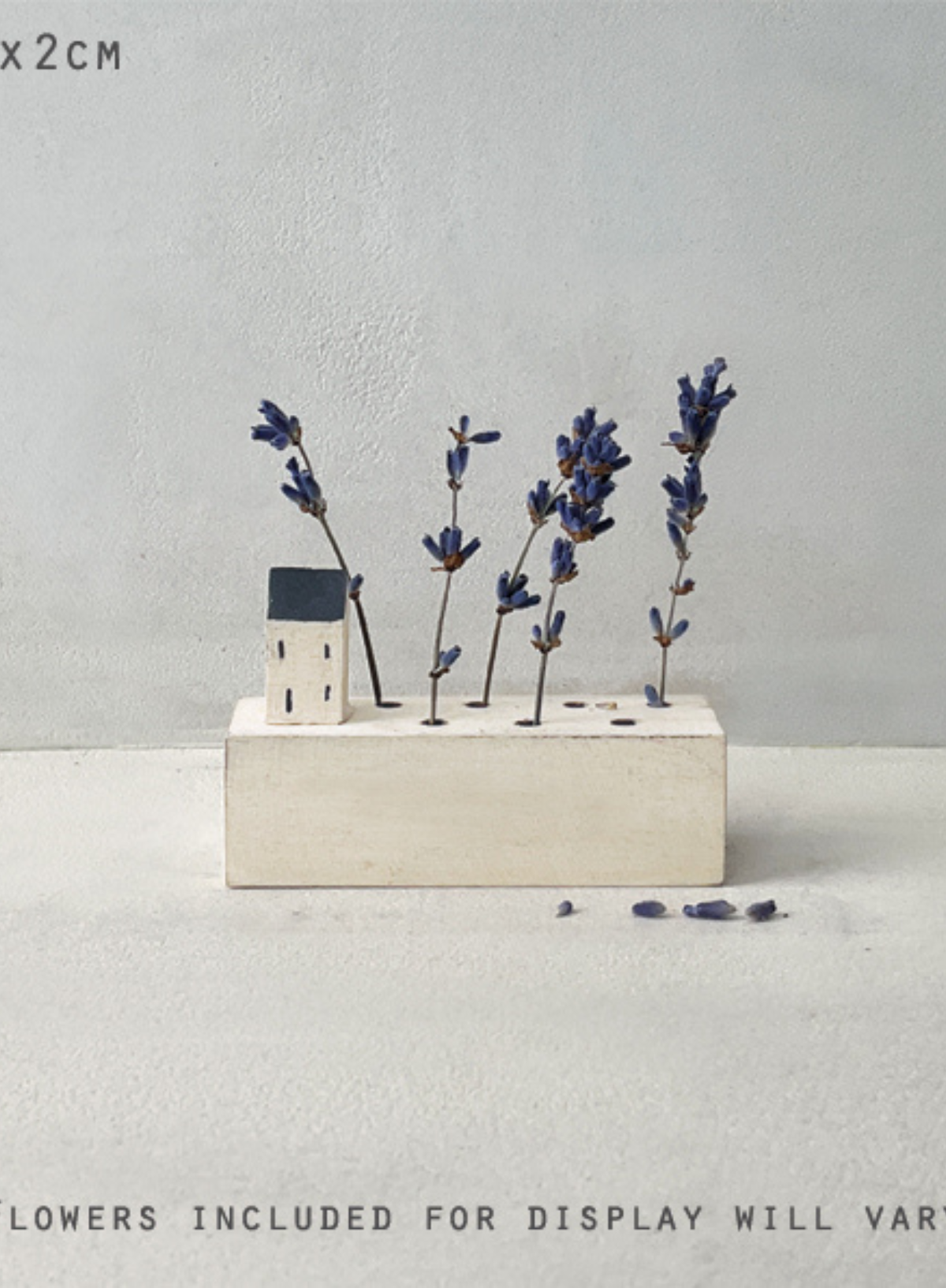 East of India Plain Small flower bar with house