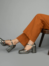 Chaza Heels in Metallic Gunmetal from Esska