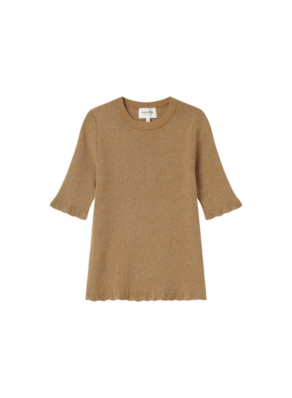 Saturne Top in Ochre from Grace & Mila